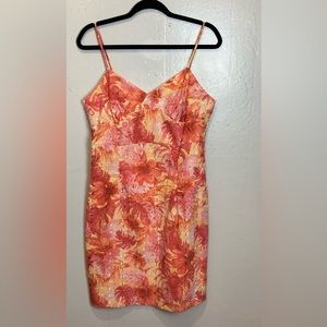 Vintage Y2K Alyn Paige Dress Juniors Size 11 12 Floral Embroidered Sleeveless